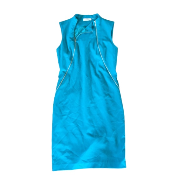 Calvin Klein Dresses & Skirts - Calvin Klein High Neckline Sleeveless Zip Dress